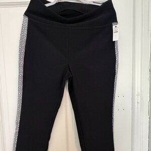 Talbots Fleeceback Leggings - Diamond Geo Jacquard